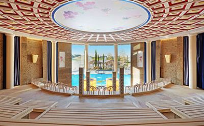 Koi-Sauna Innenansicht Koi-Sauna